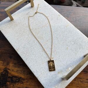 Gold Plated Sagittarius Zodiac Necklace | 16” + 2” Extender | Astrology Pendant